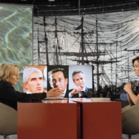 Foto Nicoloro G. Milano 17/12/2010 Ultima puntata dell’ edizione 2010 della trasmissione su La7 ” Invasioni barbariche “. nella foto Emma Bonino – Daria Bignardi