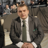 Foto Nicoloro G.  19/11/2010 Milano, Trasmissione televisiva "Le Invasioni barbariche" in programmazione su La7 e condotta da Daria Bignardi. nella foto Fabio Rolfi