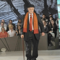 Foto Nicoloro G.  19/11/2010 Milano, Trasmissione televisiva "Le Invasioni barbariche" in programmazione su La7 e condotta da Daria Bignardi. nella foto Antonio Pennacchi