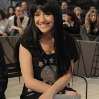 Foto Nicoloro G. 21/01/2011 Milano Trasmissione televisiva su La7 " Invasioni barbariche " condotta da Daria Bignardi. nella foto Dorina Leka
