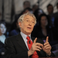 Foto Nicoloro G. 28/01/2011 Milano Trasmissione televisiva su La7 " Invasioni barbariche " condotta da Daria Bignardi. nella foto Corrado Augias