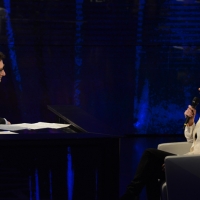 Foto Nicoloro G.  01/02/2015  Milano    Trasmissione televisiva su Rai 3 \" Che tempo che fa \".  nella foto Fabio Fazio e la conduttrice televisiva Maria De Filippi.