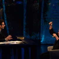 Foto Nicoloro G.  01/02/2015  Milano    Trasmissione televisiva su Rai 3 " Che tempo che fa ".  nella foto Fabio Fazio intervista lo scienziato Carlo Rovelli.