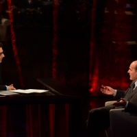 Foto Nicoloro G.  01/02/2015  Milano    Trasmissione televisiva su Rai 3 " Che tempo che fa ".  nella foto Fabio Fazio e l' onorevole Pier Luigi Bersani.
