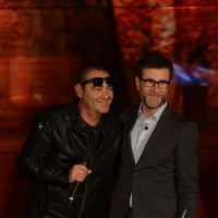 Foto Nicoloro G.   01/11/2015  Milano   Trasmissione televisiva su Rai 3 \' Che tempo che fa \'. nella foto Fabio Fazio e il cantautore Luca Carboni.
