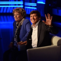 Foto Nicoloro G.   01/11/2015  Milano   Trasmissione televisiva su Rai 3 ' Che tempo che fa '. nella foto la scrittrice Dacia Maraini e il cantante Gianni Morandi.