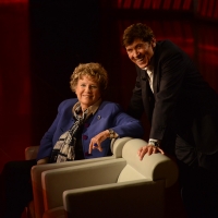 Foto Nicoloro G.   01/11/2015  Milano   Trasmissione televisiva su Rai 3 ' Che tempo che fa '. nella foto la scrittrice Dacia Maraini e il cantante Gianni Morandi.