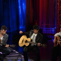 FFoto Nicoloro G.   03/05/2015  Milano   Trasmissione televisiva su Rai 3 " Che tempo che fa ". nella foto da sinistra Daniele Silvestri, Max Gazzè e Niccolò Fabi.