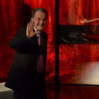 Foto Nicoloro G.  03/05/2015  Milano   Trasmissione televisiva su Rai 3 " Che tempo che fa ". nella foto il professore Romano Prodi.
