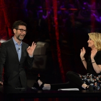 Foto Nicoloro G.   03/05/2015  Milano   Trasmissione televisiva su Rai 3 " Che tempo che fa ". nella foto Fabio Fazio e Luciana Littizzetto.