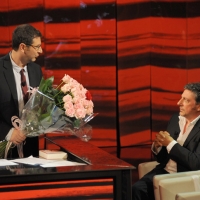 Foto Nicoloro G. 04/11/2012 Milano Trasmissione televisiva su Rai3 ” Che tempo che fa ” condotta da Fabio Fazio. nella foto Fabio Fazio – Sergio Castellitto