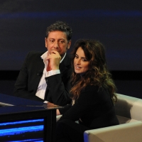 Foto Nicoloro G. 04/11/2012 Milano Trasmissione televisiva su Rai3 ” Che tempo che fa ” condotta da Fabio Fazio. nella foto Sergio Castellitto – Penelope Cruz
