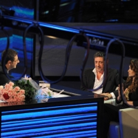 Foto Nicoloro G. 04/11/2012 Milano Trasmissione televisiva su Rai3 ” Che tempo che fa ” condotta da Fabio Fazio. nella foto Fabio Fazio – Sergio Castellitto – Penelope Cruz