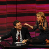 Foto Nicoloro G. 04/11/2012 Milano Trasmissione televisiva su Rai3 ” Che tempo che fa ” condotta da Fabio Fazio. nella foto Fabio Fazio – Luciana Littizzetto