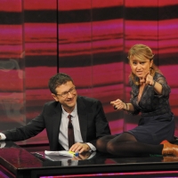 Foto Nicoloro G. 04/11/2012 Milano Trasmissione televisiva su Rai3 ” Che tempo che fa ” condotta da Fabio Fazio. nella foto Fabio Fazio – Luciana Littizzetto