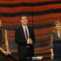 Foto Nicoloro G. 04/11/2012 Milano Trasmissione televisiva su Rai3 ” Che tempo che fa ” condotta da Fabio Fazio. nella foto Filippa Lagerback – Fabio Fazio – Luciana Littizzetto