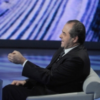 Foto Nicoloro G. 05/03/2011 Milano Trasmissione televisiva su Rai3 " Che tempo che fa " condotta da Fabio Fazio. nella foto Antonio Di Pietro