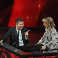 Foto Nicoloro G. 06/03/2011 Milano Trasmissione televisiva su Rai3 " Che tempo che fa " condotta da Fabio Fazio. nella foto Fabio Fazio – Luciana Littizzetto