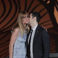 Foto Nicoloro G. 09/04/2011 Milano Trasmissione televisiva su Rai3 " Che tempo che fa " condotta da Fabio Fazio. nella foto Filippa Lagerback – Fabio Fazio