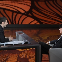 Foto Nicoloro G. 09/04/2011 Milano Trasmissione televisiva su Rai3 " Che tempo che fa " condotta da Fabio Fazio. nella foto Fabio Fazio – Fabio Vacchi