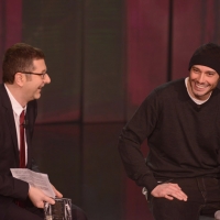 Foto Nicoloro G. 10/03/2013 Milano Trasmissione televisiva su Rai3 " Che tempo che fa " condotta da Fabio Fazio. nella foto Fabio Fazio –  Fabri Fibra