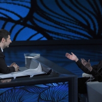 Foto Nicoloro G. 10/04/2011 Milano Trasmissione televisiva su Rai3 " Che tempo che fa " condotta da Fabio Fazio. nella foto Fabio Fazio – Zygmunt Bauman