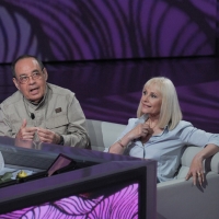 Foto Nicoloro G. 10/04/2011 Milano Trasmissione televisiva su Rai3 " Che tempo che fa " condotta da Fabio Fazio. nella foto Gianni Boncompagni – Raffaella Carrà