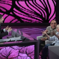 Foto Nicoloro G. 10/04/2011 Milano Trasmissione televisiva su Rai3 " Che tempo che fa " condotta da Fabio Fazio. nella foto Fabio Fazio – Gianni Boncompagni – Raffaella Carrà