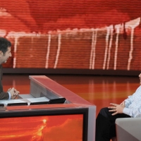 Foto Nicoloro G. 15/10/2011 Milano Trasmissione televisiva su Rai3 ” Che tempo che fa ” condotta da Fabio Fazio. nella foto Fabio Fazio – Luca Mercalli