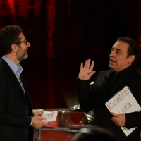 Foto Nicoloro G.   17/10/2015  Milano    Trasmissione televisiva su Rai 3 ' Che fuori tempo che fa '. nella foto Fabio Fazio e l' attore Nino Frassica.