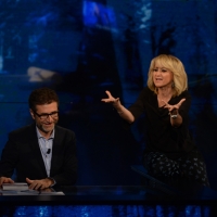 Foto Nicoloro G.   18/10/2015    Milano   Trasmissione televisiva su Rai 3 \' Che tempo che fa \'. nella foto Fabio Fazio e Luciana Littizzetto.