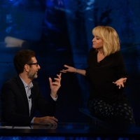 Foto Nicoloro G.   18/10/2015    Milano   Trasmissione televisiva su Rai 3 \' Che tempo che fa \'. nella foto Fabio Fazio e Luciana Littizzetto.