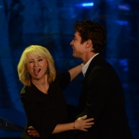 Foto Nicoloro G.   18/10/2015    Milano   Trasmissione televisiva su Rai 3 ' Che tempo che fa '. nella foto Fabio Fazio e Luciana Littizzetto.