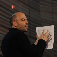 Foto Nicoloro G. 19/11/2012 Milano Trasmissione televisiva su Rai3 ” Che tempo che fa ” condotta da Fabio Fazio. nella foto Roberto Saviano