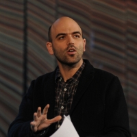 Foto Nicoloro G. 19/11/2012 Milano Trasmissione televisiva su Rai3 ” Che tempo che fa ” condotta da Fabio Fazio. nella foto Roberto Saviano NIK_27631