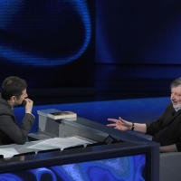 Foto Nicoloro G. 19/03/2011 Milano Trasmissione televisiva su Rai3 " Che tempo che fa " condotta da Fabio Fazio. nella foto Fabio Fazio – Francesco Guccini