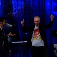 Foto Nicoloro G.   19/10/2014   Milano   Trasmissione televisiva su Rai 3 " Che tempo che fa". nella foto Fabio Fazio e il campione di tennis John Mc Enroe.