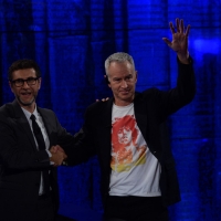 Foto Nicoloro G.   19/10/2014   Milano   Trasmissione televisiva su Rai 3 " Che tempo che fa". nella foto Fabio Fazio e il campione di tennis John Mc Enroe.