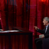 Foto Nicoloro G.   19/10/2014   Milano   Trasmissione televisiva su Rai 3 " Che tempo che fa". nella foto Fabio Fazio e il segretario FIOM Maurizio Landini.