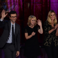 Foto Nicoloro G.   19/10/2014   Milano   Trasmissione televisiva su Rai 3 " Che tempo che fa". nella foto Fabio Fazio, Luciana Littizzetto e Filippa Lagerback.