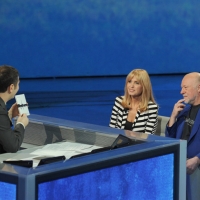 Foto Nicoloro G. 19/11/2011 Milano Trasmissione televisiva su Rai3 " Che tempo che fa " condotta da Fabio Fazio. nella foto Fabio Fazio – Dori Ghezzi– Geoff Westley