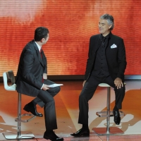 Foto Nicoloro G. 19/11/2011 Milano Trasmissione televisiva su Rai3 " Che tempo che fa " condotta da Fabio Fazio. nella foto Fabio Fazio – Andrea Bocelli