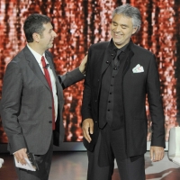Foto Nicoloro G. 19/11/2011 Milano Trasmissione televisiva su Rai3 " Che tempo che fa " condotta da Fabio Fazio. nella foto Fabio Fazio – Andrea Bocelli