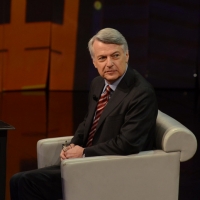 Foto Nicoloro G. 20/04/2013 Milano Trasmissione televisiva su Rai3 " Che tempo che fa " condotta da Fabio Fazio. nella foto Ferruccio de Bortoli