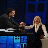Foto Nicoloro G. 20/04/2013 Milano Trasmissione televisiva su Rai3 " Che tempo che fa " condotta da Fabio Fazio. nella foto Fabio Fazio – Raffaella Carrà