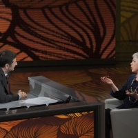 Foto Nicoloro G. 20/03/2011 Milano Trasmissione televisiva su Rai3 " Che tempo che fa " condotta da Fabio Fazio. nella foto Fabio Fazio – Ottavia Piccolo