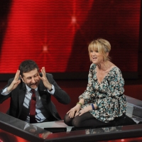Foto Nicoloro G. 20/03/2011 Milano Trasmissione televisiva su Rai3 " Che tempo che fa " condotta da Fabio Fazio. nella foto Fabio Fazio – Luciana Littizzetto