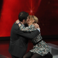 Foto Nicoloro G. 20/03/2011 Milano Trasmissione televisiva su Rai3 \" Che tempo che fa \" condotta da Fabio Fazio. nella foto Fabio Fazio – Luciana Littizzetto