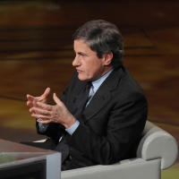 Foto Nicoloro G. 21/01/2012 Milano Trasmissione televisiva su Rai3 " Che tempo che fa " condotta da Fabio Fazio. nella foto Gianni Alemanno