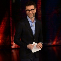 Foto Nicoloro G.   21/02/2015   Milano    Trasmissione televisiva su Rai 3 " Che fuori tempo che f a ". nella foto Fabio Fazio.